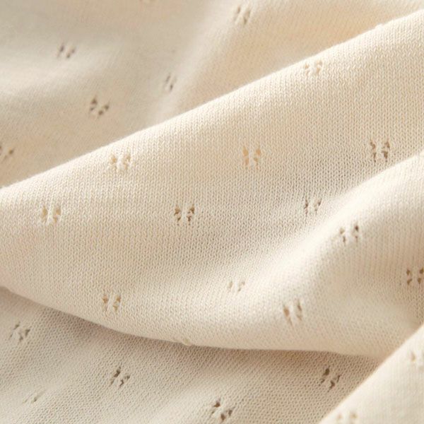 オーガニックコットン 【王冠】ニットアフガン ナチュラル 82×82