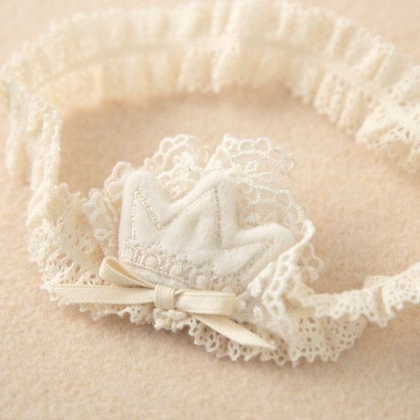 オーガニックコットン ベビー【王冠】ヘアバンド