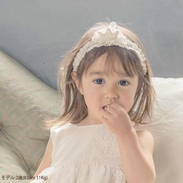 オーガニックコットン ベビー【王冠】ヘアバンド