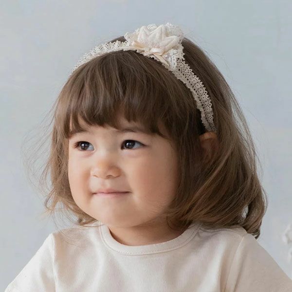 オーガニックコットン ベビー【王冠】ヘアバンド