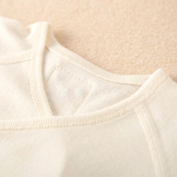 オーガニックコットン ベビー背守り短肌着 つる 70