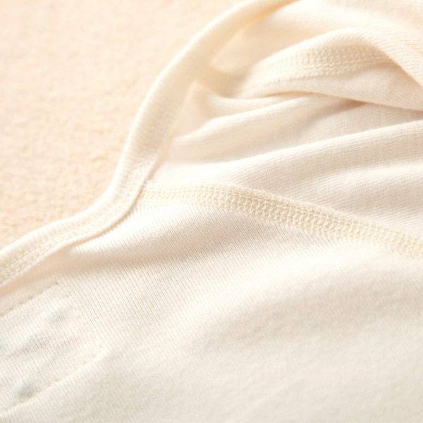 オーガニックコットン ベビー背守り短肌着 つる 70