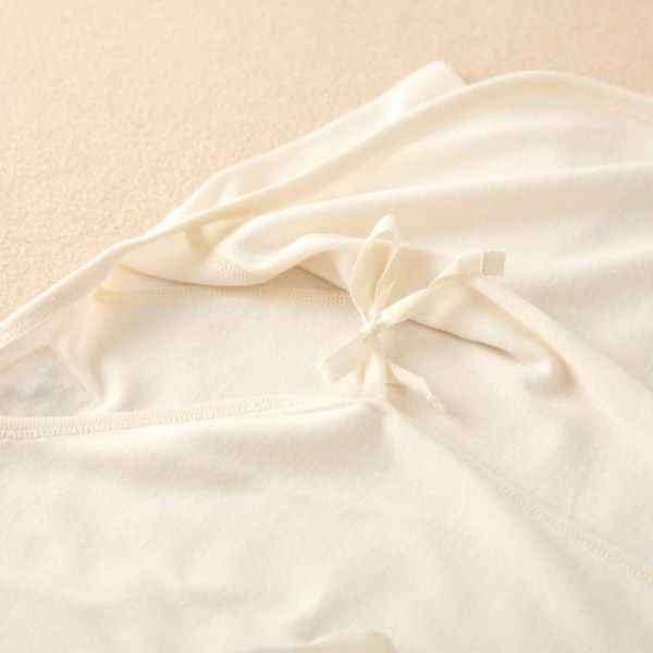 オーガニックコットン ベビー背守り短肌着 つる 70