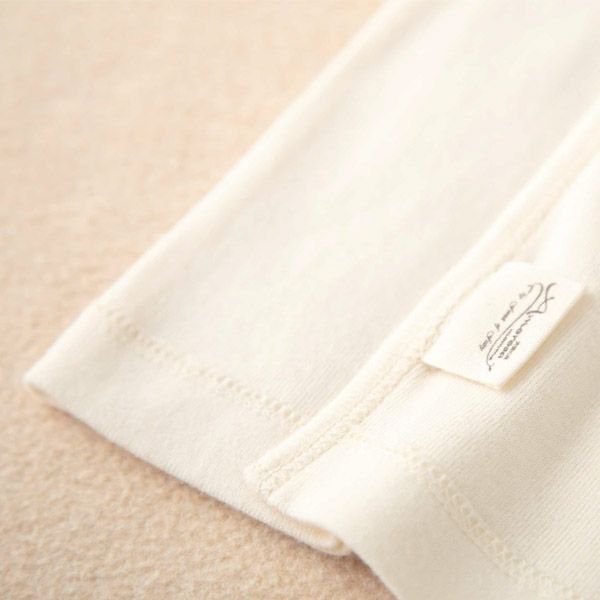 オーガニックコットン ベビー背守り短肌着 つる 70