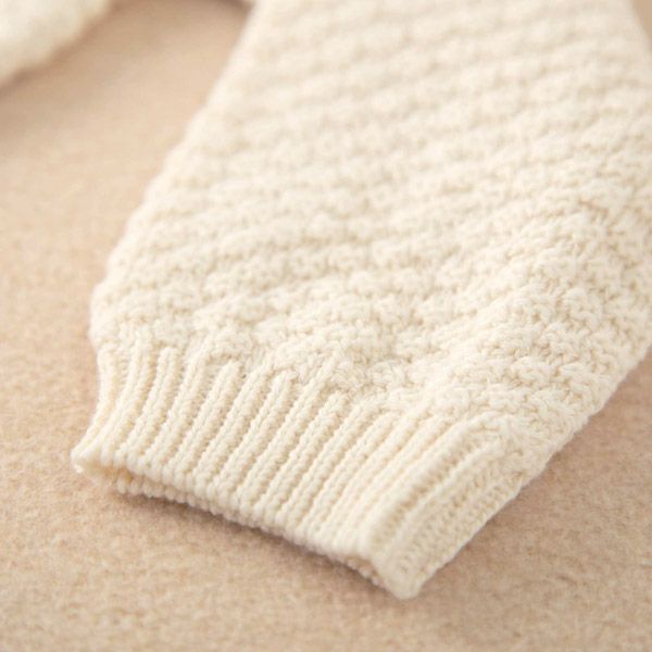 オーガニックコットン ベビーニットカーディガン ボタン 80