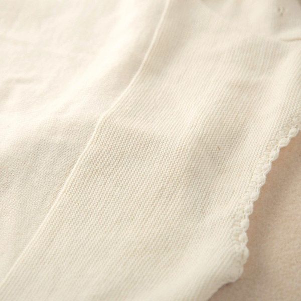 オーガニックコットン ベビーニットカーディガン フラワー 80