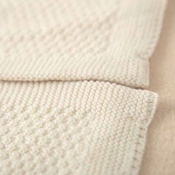 オーガニックコットン ベビーニットベスト ボタン 80