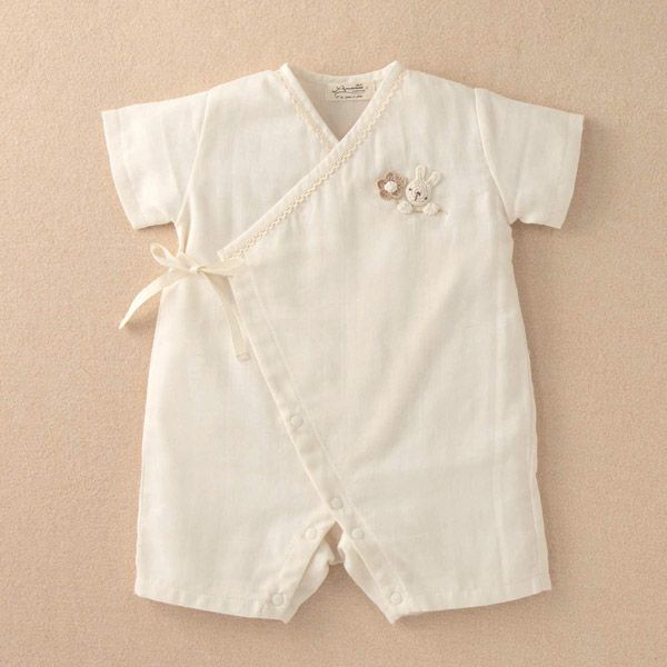 オーガニックコットン ベビー【手編みモチーフ】ガーゼグレコ