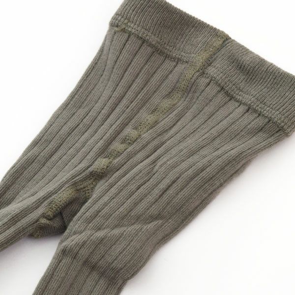 【SALE／20%OFF】 オーガニックコットン ベビーリブタイツ