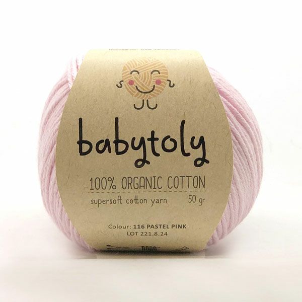 オーガニックコットン Supersoft Cotton yarn 50g PastelPink