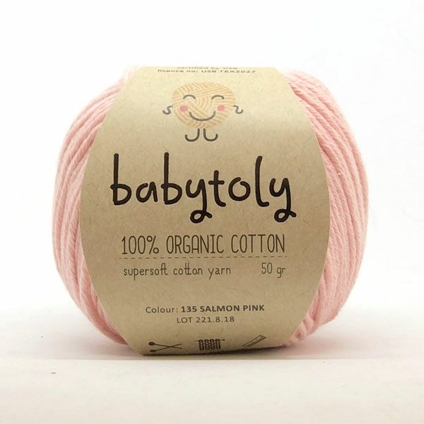 オーガニックコットン Supersoft Cotton yarn 50g SalmonPink