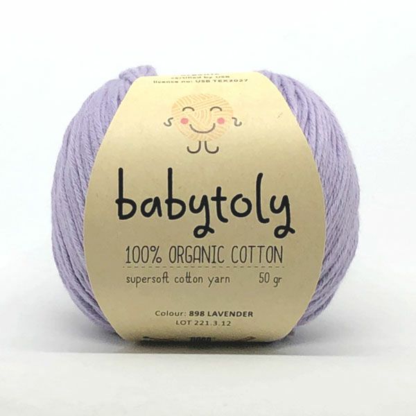 オーガニックコットン Supersoft Cotton yarn 50g Lavender