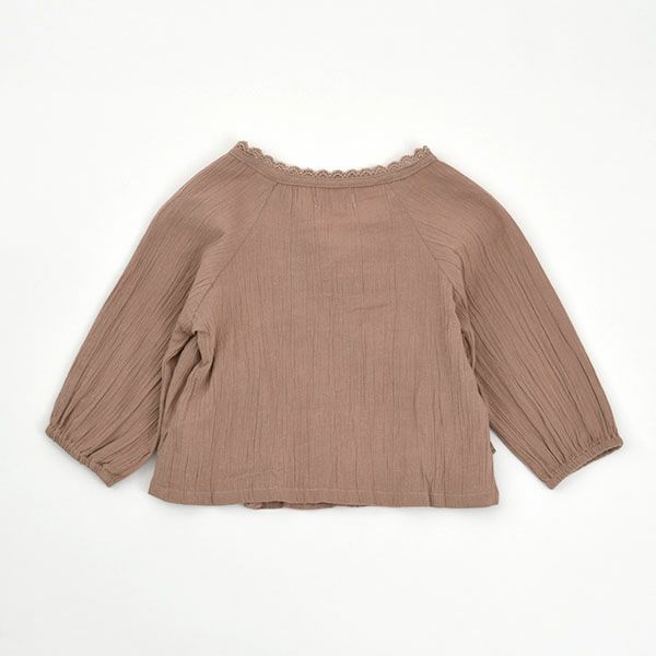 オーガニックコットン ベビークレープカシュクールブラウス(長袖)