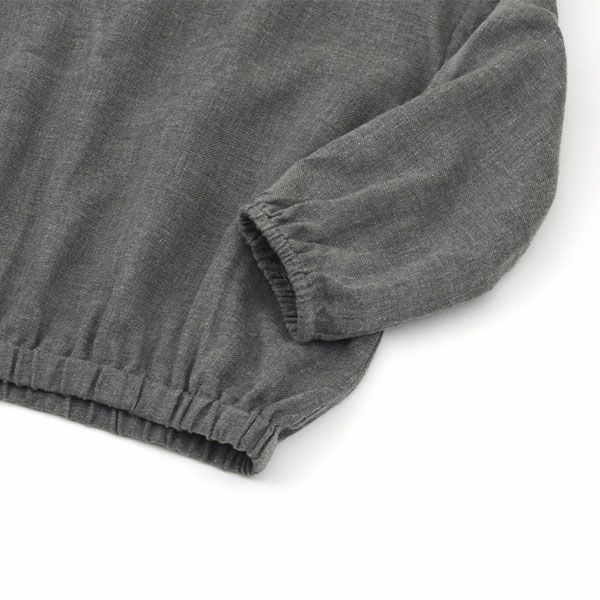 オーガニックコットン キッズフランネルえり付きブラウス(長袖)