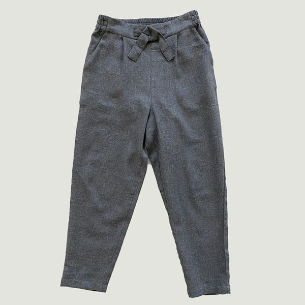 オーガニックコットン キッズフランネルテーパードパンツ