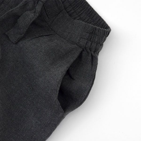 オーガニックコットン キッズフランネルテーパードパンツ