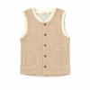オーガニックコットン キッズ裏起毛あったかベスト