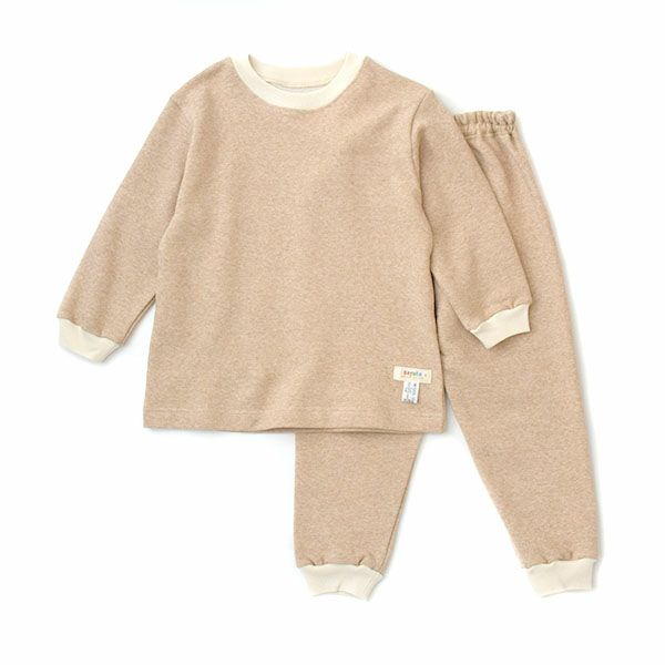 オーガニックコットン キッズ裏起毛あったかパジャマ