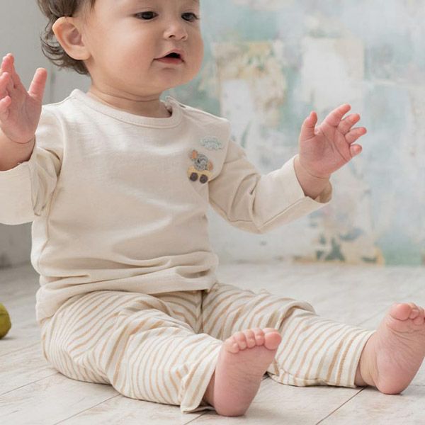 オーガニックコットン ベビーロングパンツ