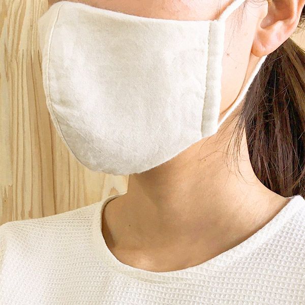 オーガニックコットン 立体ガーゼマスク