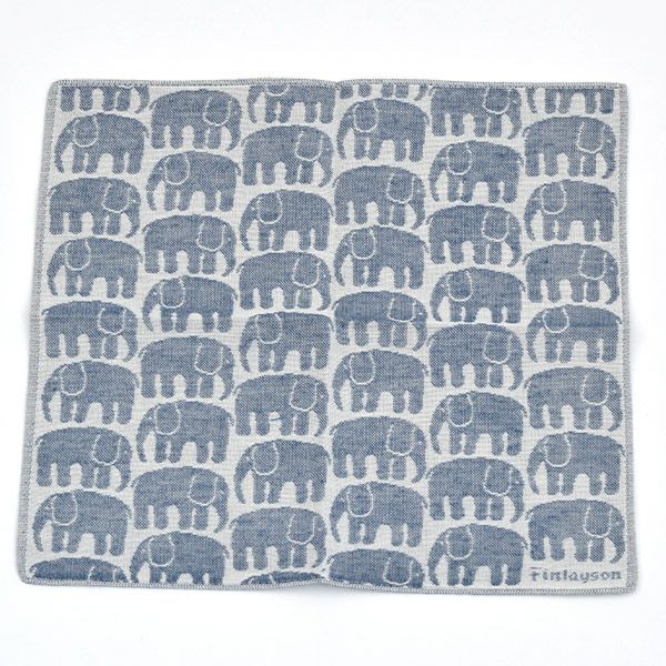 オーガニックコットン フィンレイソン エレファンティ ガーゼハンカチ
