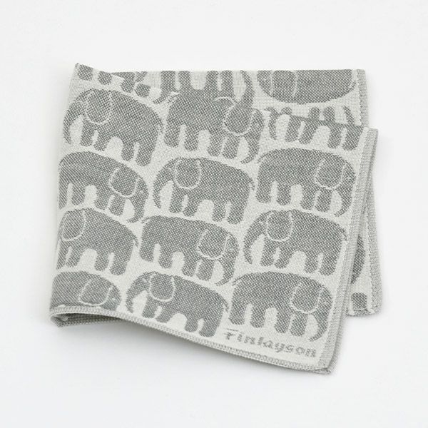 オーガニックコットン フィンレイソン エレファンティ ガーゼハンカチ