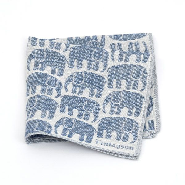 オーガニックコットン フィンレイソン エレファンティ ガーゼハンカチ