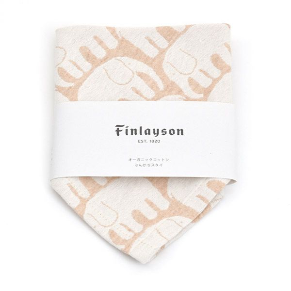オーガニックコットン フィンレイソン エレファンティ ベビーハンカチスタイ