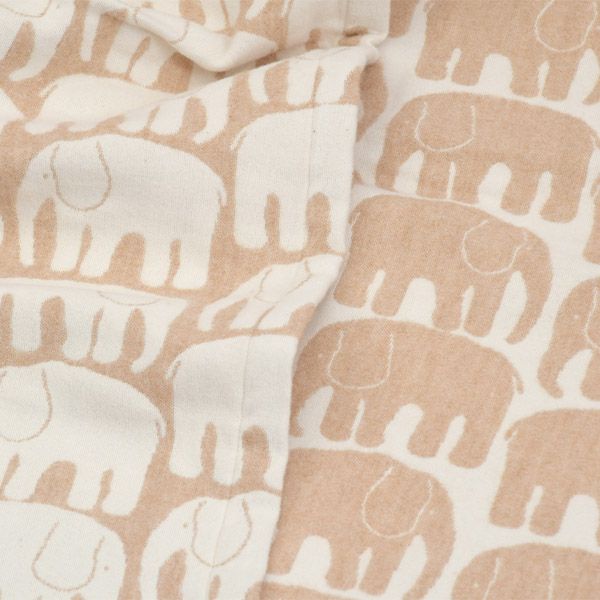 オーガニックコットン フィンレイソン エレファンティ ひざ掛け 100×68