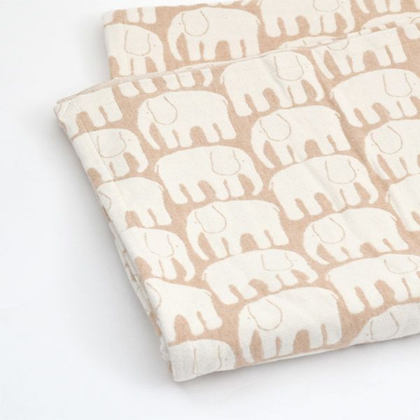 オーガニックコットン フィンレイソン エレファンティ 大判ひざ掛け 100×145