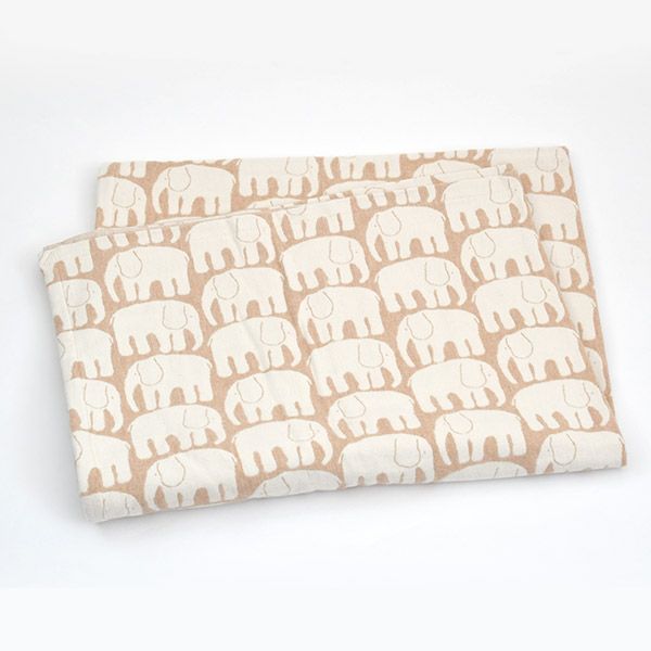 オーガニックコットン フィンレイソン エレファンティ 大判ひざ掛け 100×145