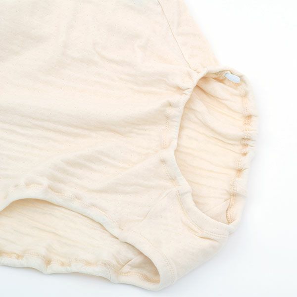 オーガニックコットン ソフト接結 ハイウエストショーツ（マタニティ兼用）