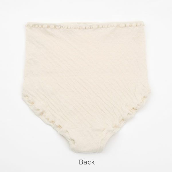 オーガニックコットン ソフト接結 ハイウエストショーツ（マタニティ兼用）