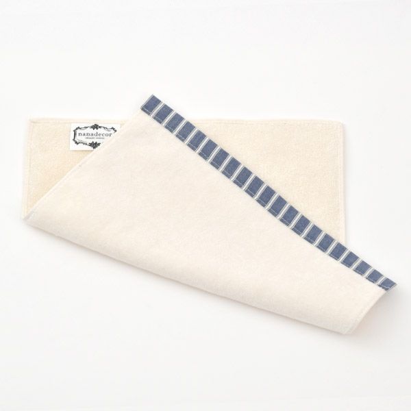 オーガニックコットン ソフィーパイピングミニタオルストライプ