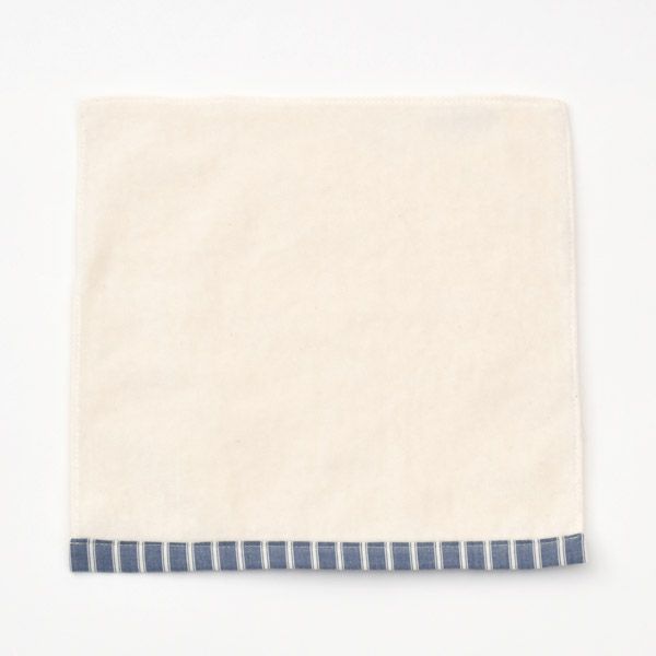 オーガニックコットン ソフィーパイピングミニタオルストライプ