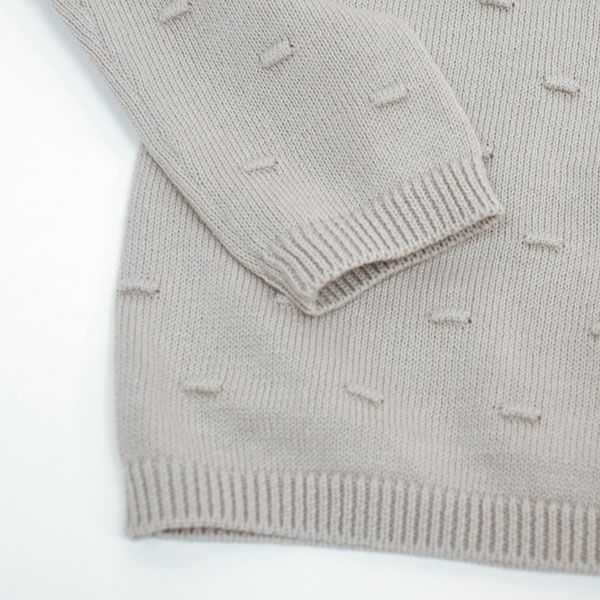 オーガニックコットン ベビーニットセーターBailey