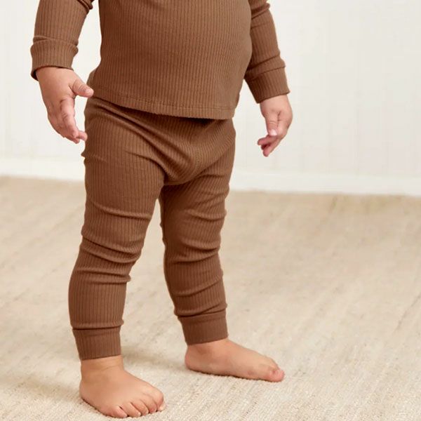 オーガニックコットン ベビーリブレギンス