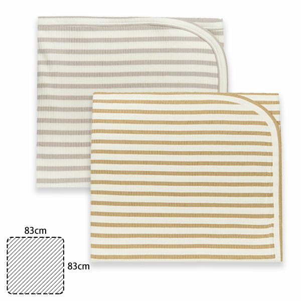 オーガニックコットンベビーリブブランケット