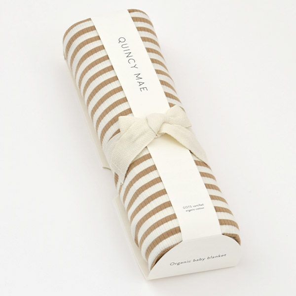 オーガニックコットンベビーリブブランケット