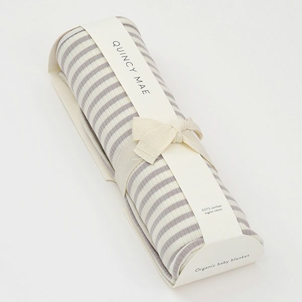 オーガニックコットンベビーリブブランケット