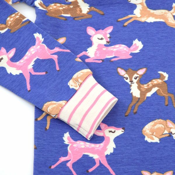 オーガニックコットン キッズパジャマ（長袖）Sweet Fawns