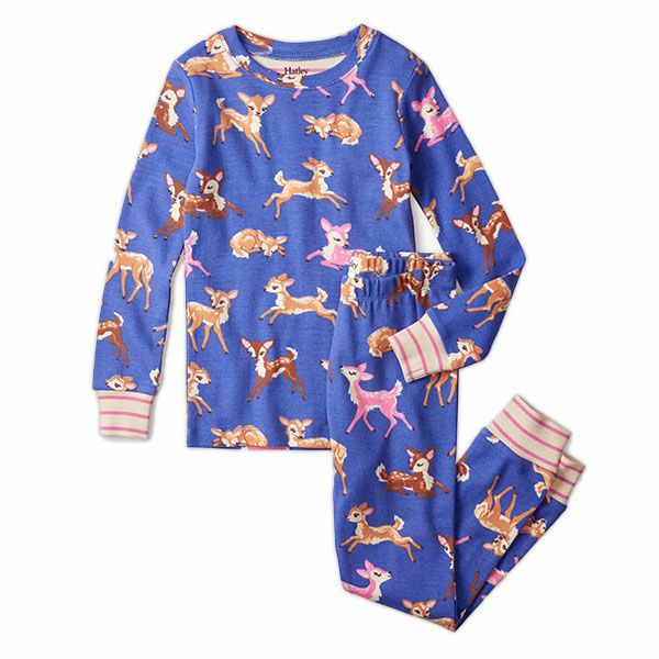 オーガニックコットン キッズパジャマ（長袖）Sweet Fawns