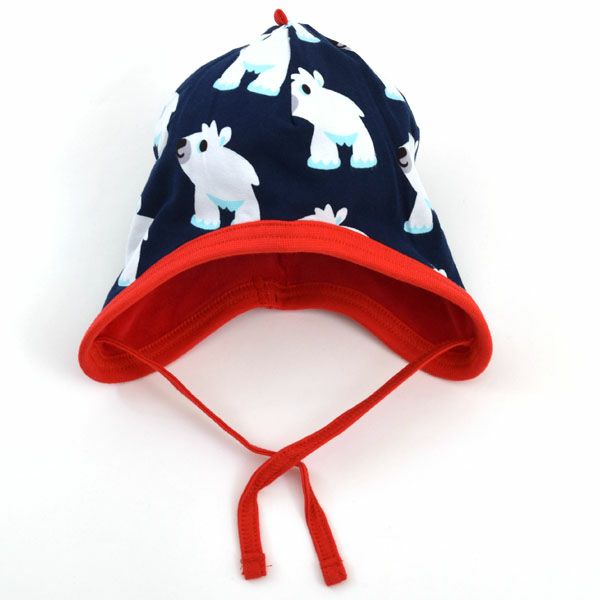 オーガニックコットン ベビーベロア ハット PolarBear 44-46