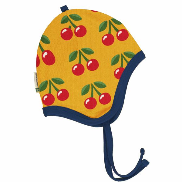 オーガニックコットン ベビーベロア ハット Cherry 44-46