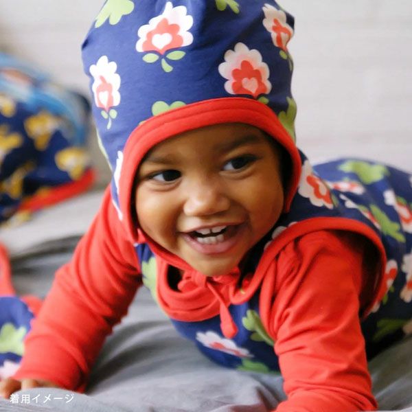 オーガニックコットン ベビーベロア ハット Butterfly 44-46