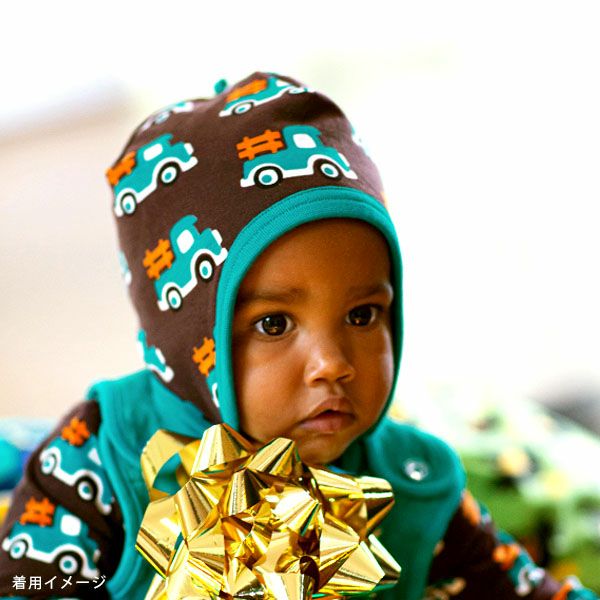 オーガニックコットン ベビーベロア ハット Butterfly 44-46