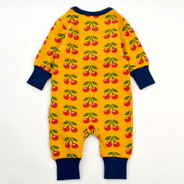 オーガニックコットン ベビージッパーカバーオール（長袖）Cherry