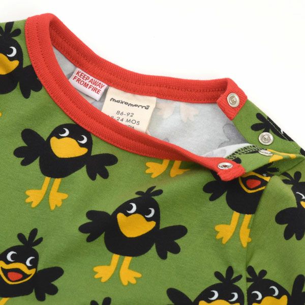 オーガニックコットン ベビーパジャマ（長袖）Crow 86-92