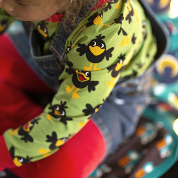 オーガニックコットン ベビーパジャマ（長袖）Crow 86-92