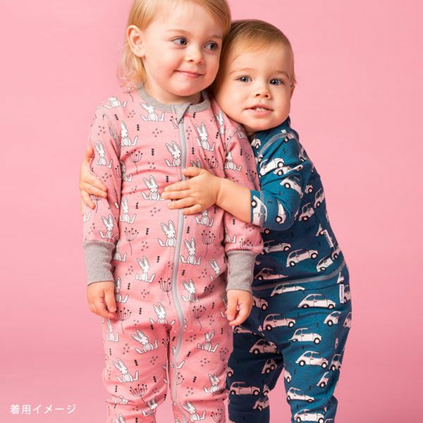 オーガニックコットン ベビーパジャマ（長袖）Crow 86-92